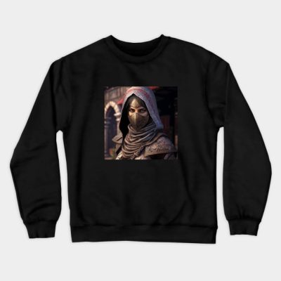 Female Assassin Intense Stare Crewneck Sweatshirt Official Assassin's Creed Merch