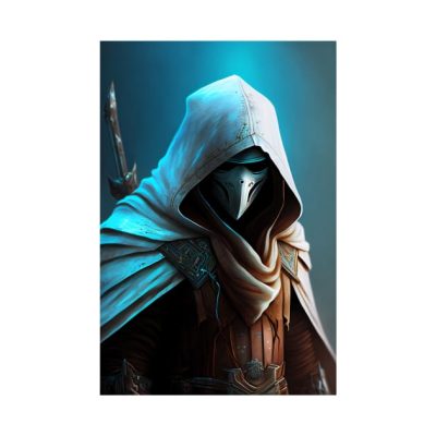 Robed Mysterious Assassin Throw Pillow Official Assassin's Creed Merch