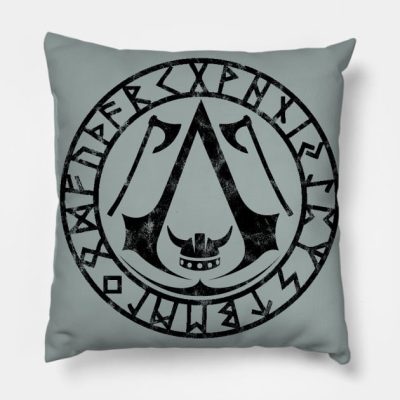 Assassin's Creed Valhalla Runes Throw Pillow Official Assassin's Creed Merch