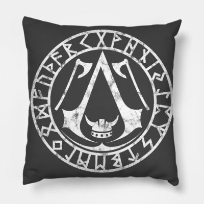 Assassin's Creed Valhalla Runes Throw Pillow Official Assassin's Creed Merch