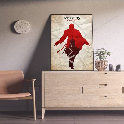 Assassins Creed Classic Anime Poster Vintage Room Bar Cafe Decor Posters Wall Stickers 3 - Assassin's Creed Shop