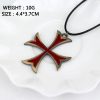 Fashion Metal Alloy Assassins Ezio Cosplay Pendant Necklace Knights Templar Iron Cross Necklaces For Men Women 3 - Assassin's Creed Shop