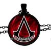 Punk Action Game Sign Necklace Assassin Icon Gothic Black Chain Necklace Personality Glass Dome Pendant Fashion 3 - Assassin's Creed Shop