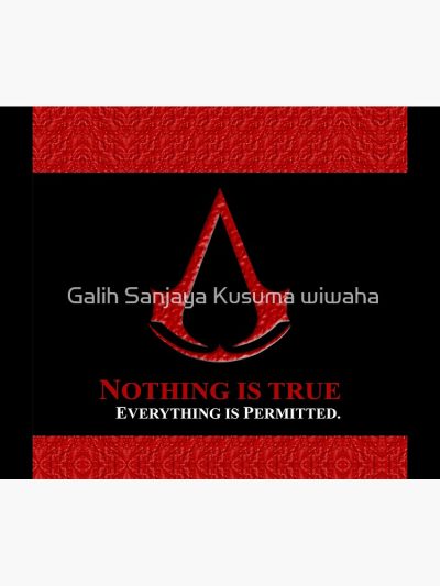Nothing Is True Everything Is Permitted Typograph Tapestry Official Assassin's Creed Merch