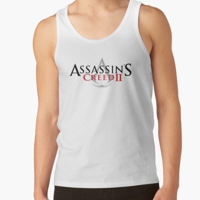 Assassin'S Creed Ii Red & Black Logo Tank Top Official Assassin's Creed Merch