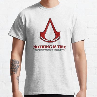 Nothing Is True Everything Is Permitted Typograph T-Shirt Official Assassin's Creed Merch