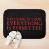 Assassin's Creed Nothing Is True, Everything Is Permitted Quote Bath Mat Official Assassin's Creed Merch