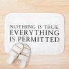 Assassin's Creed Nothing Is True, Everything Is Permitted Quote Bath Mat Official Assassin's Creed Merch