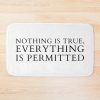 Assassin's Creed Nothing Is True, Everything Is Permitted Quote Bath Mat Official Assassin's Creed Merch