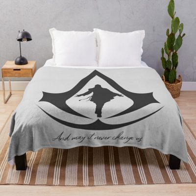 Ezio - And May It Never Change Us - Assassin's Creed Fan Art Print Throw Blanket Official Assassin's Creed Merch