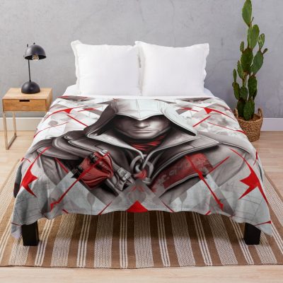 The Master Assassin Throw Blanket Official Assassin's Creed Merch