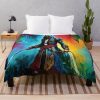 Multi Color Painting Of Assassins' Creed Throw Blanket Official Assassin's Creed Merch