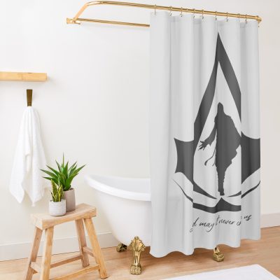 Ezio - And May It Never Change Us - Assassin's Creed Fan Art Print Shower Curtain Official Assassin's Creed Merch