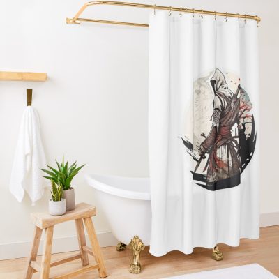 Samurai'S Creed Shower Curtain Official Assassin's Creed Merch