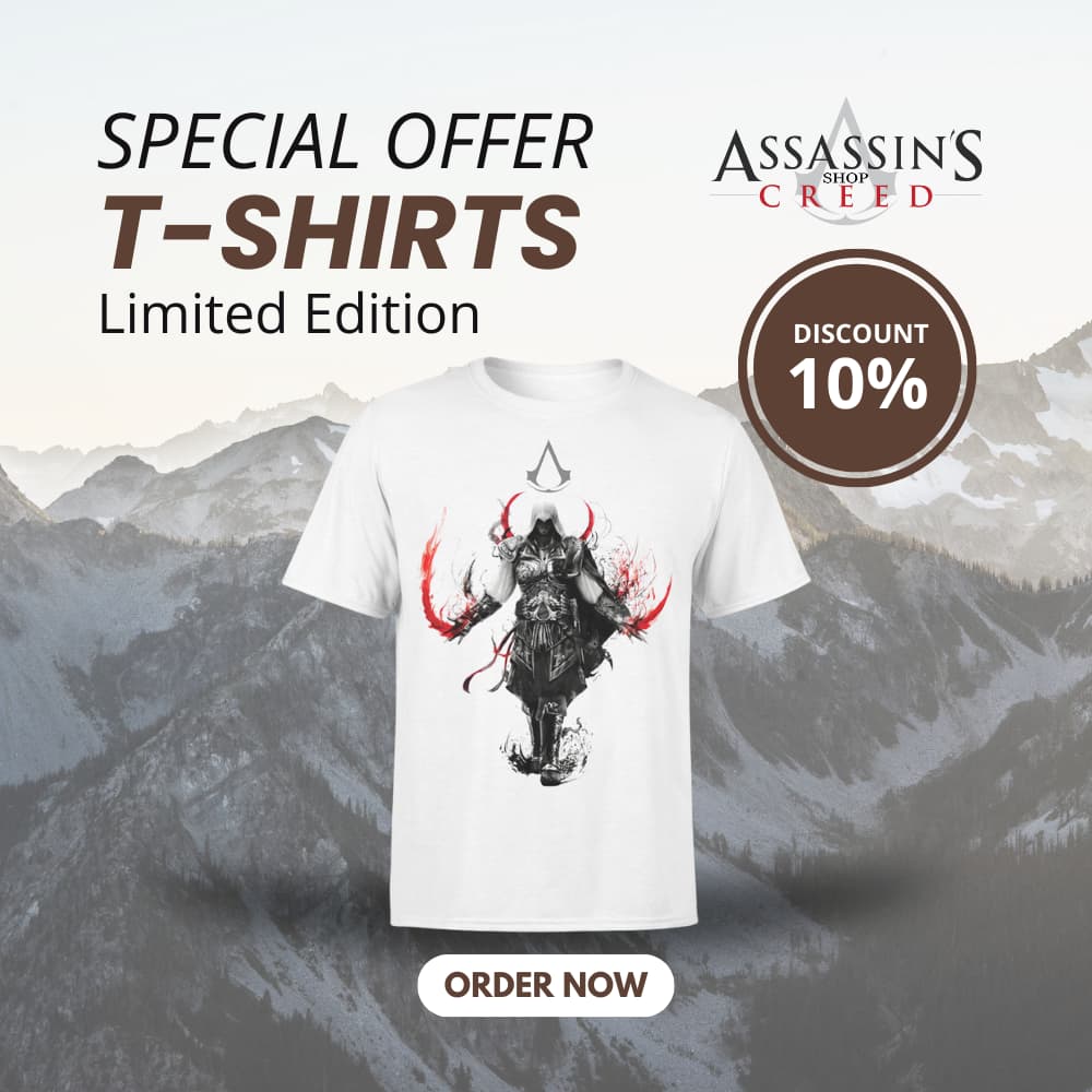 Assassn's Creed - Logo  Kleidung und Accessoires für Merch-Fans