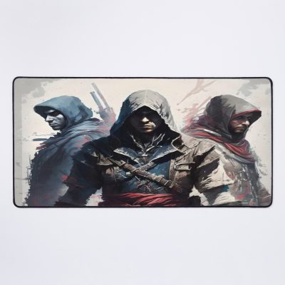 Assassin'S Creed - Three Assassins Painting Mouse Pad Official Cow Anime Merch