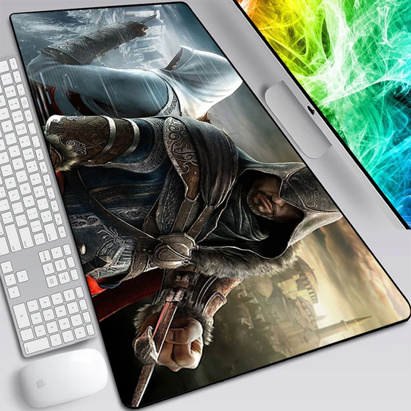 Assassins Creed Deskmat Keyboard and Mouse Pad Gaming Rubber Mat Pc Accessories Mousepad Gamer Desk Protector 15 - Assassin's Creed Shop