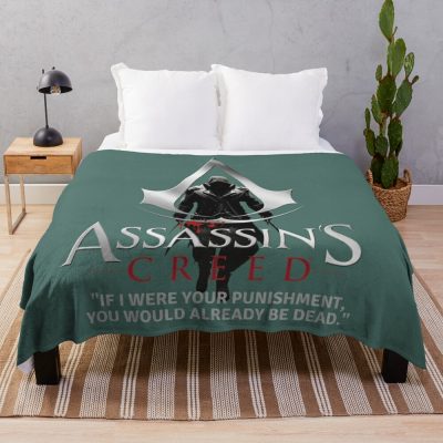 Assassin’s Creed Green Throw Blanket